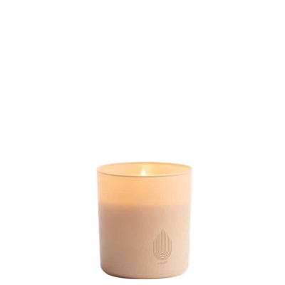 Uyuni Glass Candle Beige 9,2x10,2 cm